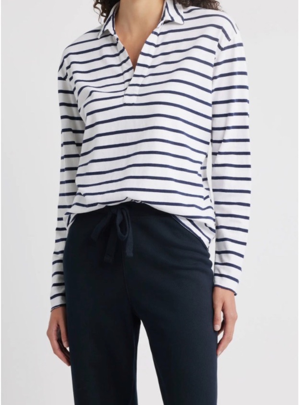 ‼️New Patrick Jersey Navy and White striped top